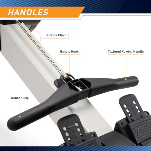 MARCY Deluxe Rowing Machine with Adjustable Air Resistance Multi