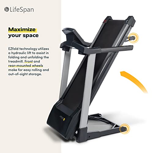 LifeSpan Fitness TR4000i Foldable Treadmill with Touchscreen Display Multi