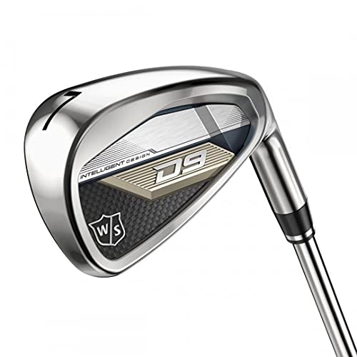 WILSON Staff D9 Golf Club Iron Set 5-PW SW R-Flex Right-Hand Graphite Shaft Silver/Blue