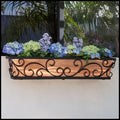 Windowbox Regalia Tapered Iron Window Box with Copper Liner 42 inches Copper