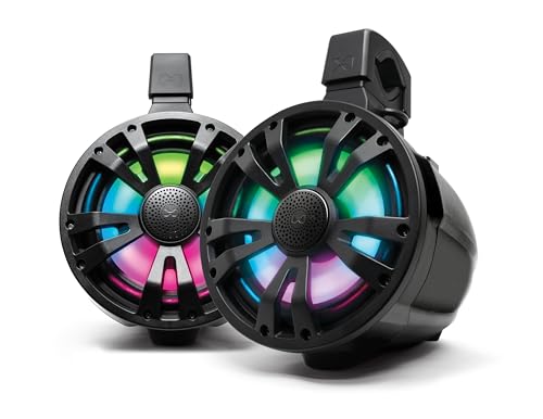 SoundExtreme T8 ExtremeTower Waterproof 8-Inch 2-Way Passive Speakers 2-Pc Set Black