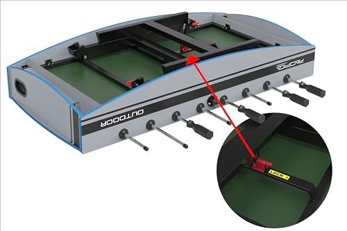 STAG Iconic Pacifica Outdoor Foosball Table Gray/Blue/Black