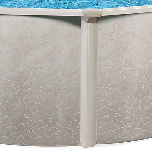Aquarian Phoenix Round Steel Frame Above Ground Swimming Pool Gray