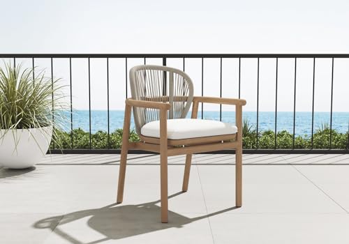 WholesaleTeak Grade-A Teak Wood Luxurious Solo Fensee Arm Chairs Set of 4 Teak