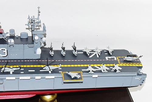 Squadron Nostalgia LLC USS Belleau Wood LHA 3 24-Inch Mahogany Scale Model Navy