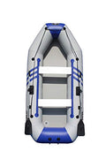 Boatify 9.8ft Inflatable Fishing Boat Dinghy with Motor Bracket Grey and Blue