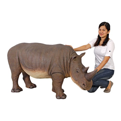 Design Toscano Rhinoceros Statue Full Color