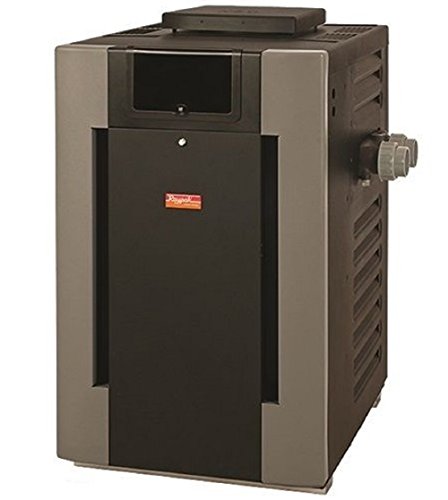 Raypak 014940 336000 BTU Digital Natural Gas Pool Heater with Cupro Nickel Fashion Gray
