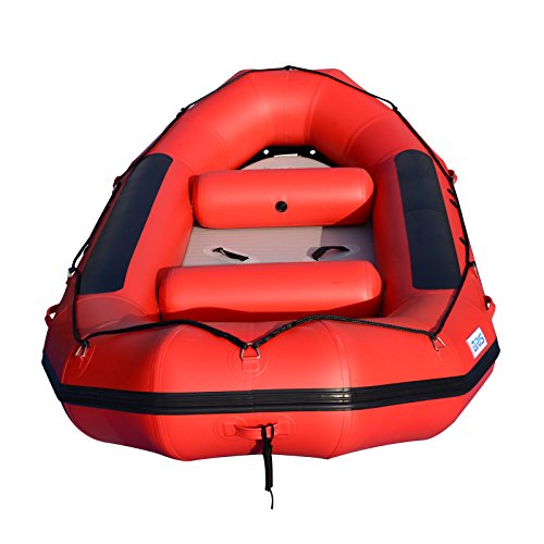 BRIS 1.2mm 13ft Inflatable White Water River Raft Red