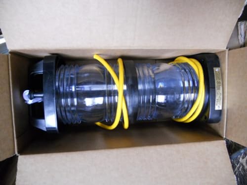 Perko Double Lens Navigation Light Masthead Light Black Plastic White Lens