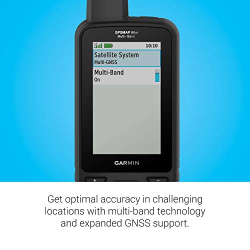 Garmin GPSMAP 66sr Hiking Handheld GPS with Multi-Band Technology Black