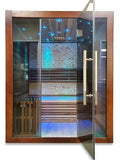 HEALTH AND MED.COM Traditional Wet/Dry Swedish Steam Sauna Wood