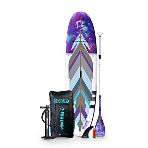 Pau Hana Surf Supply 10'0" Moonmist TPU Yoga Surf SUP Inflatable Stand Up Paddle Board Cosmic Feather