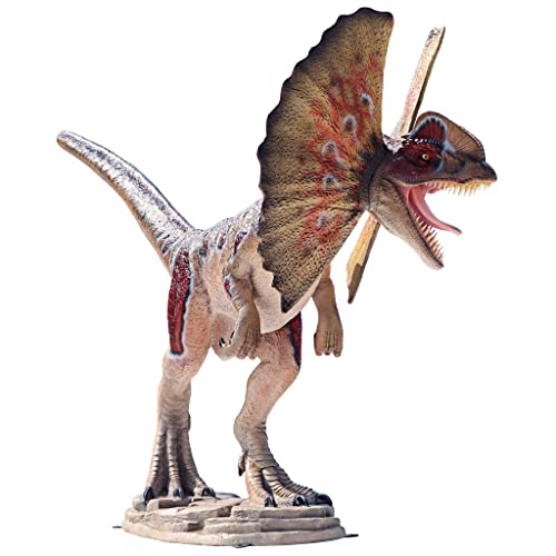 Design Toscano Jurassic-Sized Dilophosaurus Dinosaur Statue Full Color
