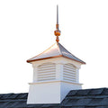 Good Directions 26" Square Coventry Vinyl Victoria Copper Finial Cupola White