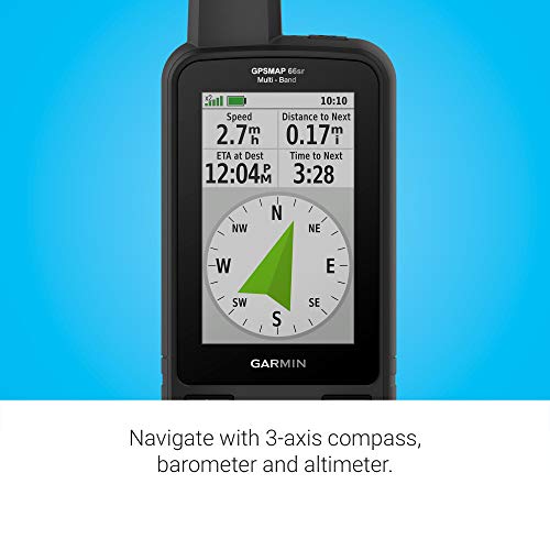 Garmin GPSMAP 66sr Hiking Handheld GPS with Multi-Band Technology Black