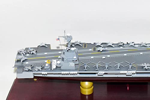 Squadron Nostalgia LLC USS Gerald R Ford CVN-78 Ford Class Carrier Scale Model Mahogany 24 Inch Navy