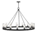 Hinkley Sawyer Extra Large Single Tier Pendant Light Black
