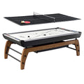 Hall of Games Edgewood Air Powered Hockey Table Tennis Top 2-in-1 Wood Grain