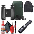 SWAROVSKI OPTIK 10x25 CL Pocket Binoculars Anthracite with Wild Nature Accessory Package