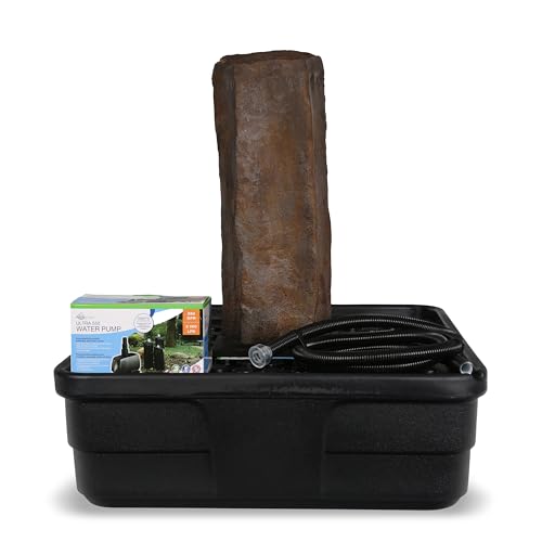 Aquascape 24 Inch Faux Basalt Column Kit Outdoor Fountain Brown