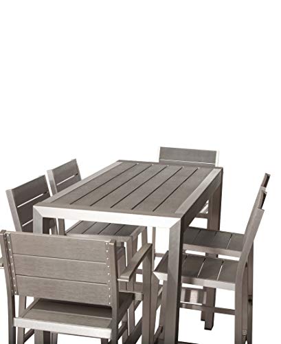 Pangea Home Betty 7 Piece Bar Set Grey