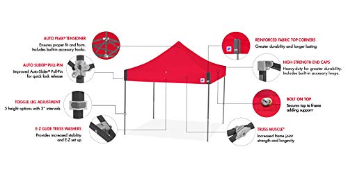 E-Z UP Eclipse Instant Shelter Canopy 10' x 10' Black