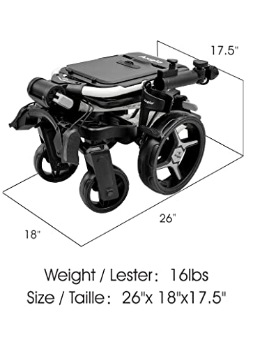 Axglo Flip n' Go Pro Golf Push Cart White/Grey