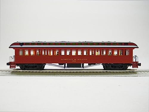 Generic Lionel Boston & Maine Railroad Wood Coach 2 Pack #1 O Gauge Natural Color