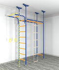 Bocahero Indoor Playground Swedish Ladder Climbing Wall Blue