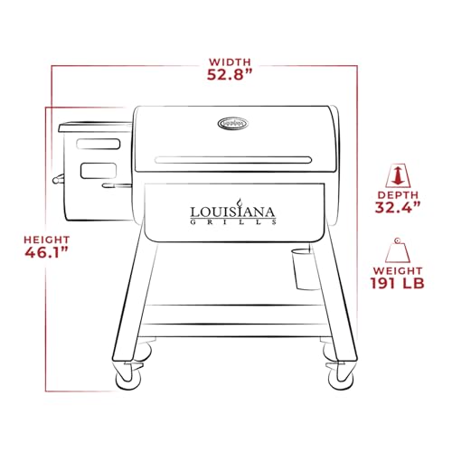 Louisiana Grills 1000 Black Label Series Portable Outdoor Bluetooth Pellet Grill Black