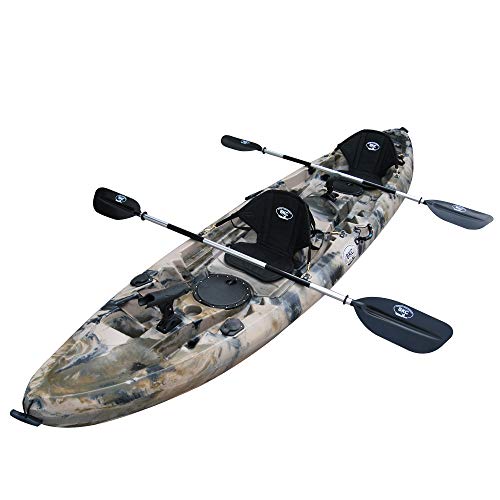 BKC TK219 Tandem Fishing Kayak Camo
