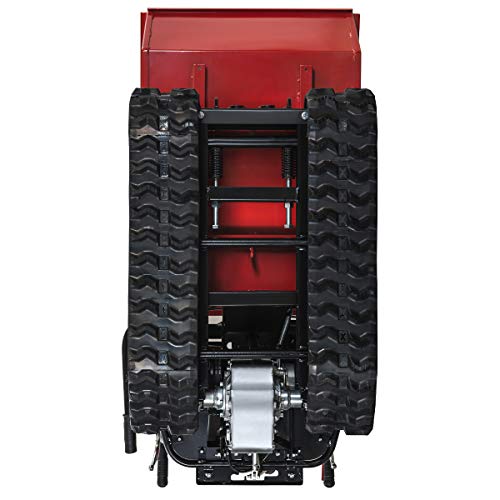 XtremepowerUS All-Terrain Track Barrow Gas Powered 6.5hp Utility Cart Red