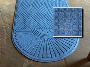 FloorGuard Heavy Duty All Purpose Entrance Mat Diamond 4' x 20' Blue