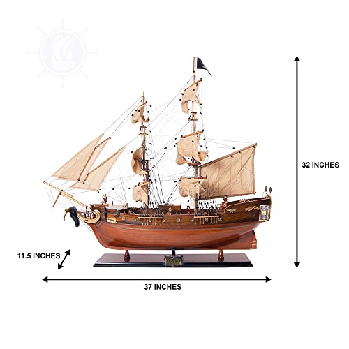 Old Modern Handicrafts Pirate Ship Model Exclusive Edition Brown