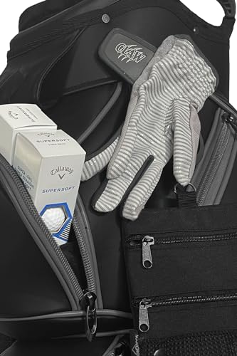 CaddyDaddy Premium Golf Cart Bag Matte Black