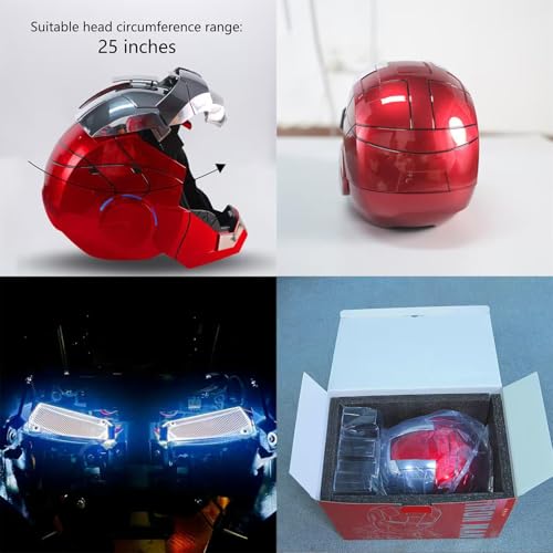 Tarrshiney Electronic Mark 5 Helmet Silver Voice-Controlled Cosplay Prop