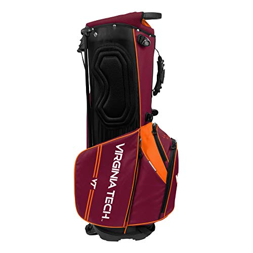 Team Effort Virginia Tech Hokies Caddie Carry Hybrid Golf Bag - Virginia Tech Hokies