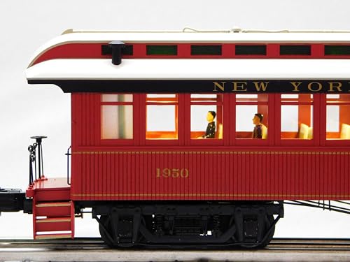 Lionel New York Central Wood Baggage Coach 2 Pack O Gauge Natural Color
