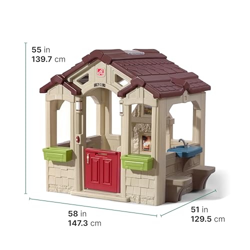 Step2 Charming Cottage Kids Playhouse Brown