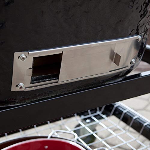 Primo Ceramic Charcoal Smoker Grill Oval Junior Black
