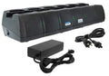 Endura 6 Slot Desktop Charger with Replaceable Pods for Icom & EF Johnson Batteries