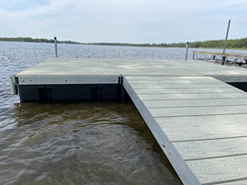 Patriot Docks 4'x8' Floating Dock Kit with Aluminum Decking Gray