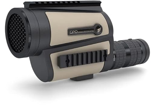 German Precision Optics GPOTAC 45 15-45x60 Spotting Scope Straight Tan and Black