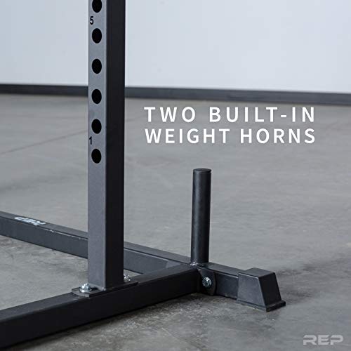 REP Short Power Rack with Adjustable Bench AB-3000 and Dip Attachment Power Rack w/Adj Bench and Dip