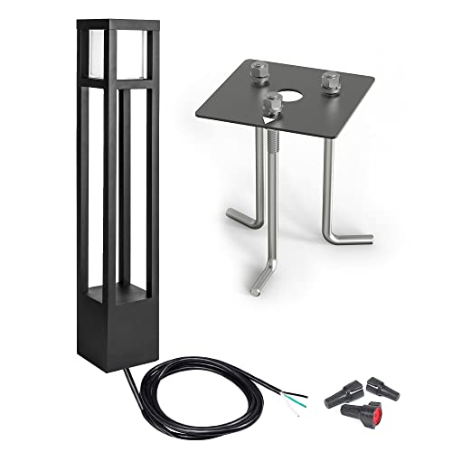 WAC Lighting Tower LED Bollard Light 3000K Black