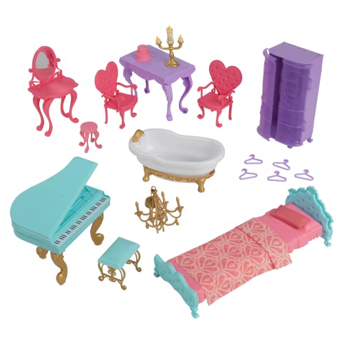 KidKraft Disney Princess Dance & Dream Wooden Dollhouse Pink
