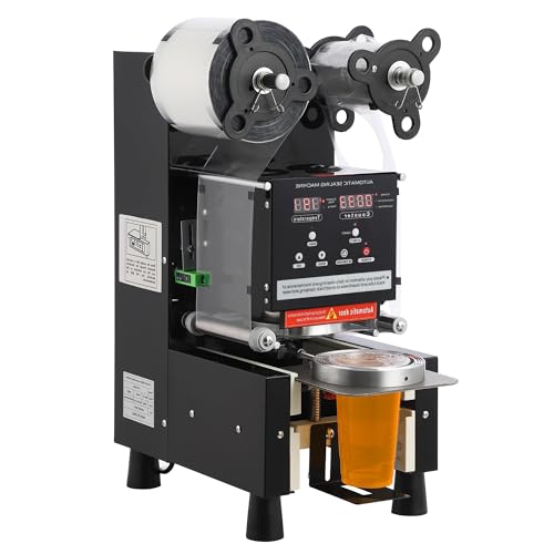 Euker Automatic Cup Sealing Machine Electric 110V Black