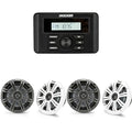 KICKER Marine Gauge-Style Source & 6.5" Speakers Bundle