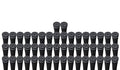 Majek Grips Golf Grips Black Midsize